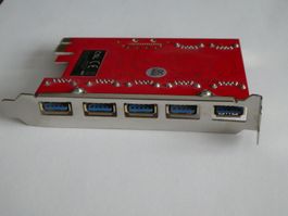 Hub intern mit 5 USB-Ports + 2 intern   Diese Schnittstellen
