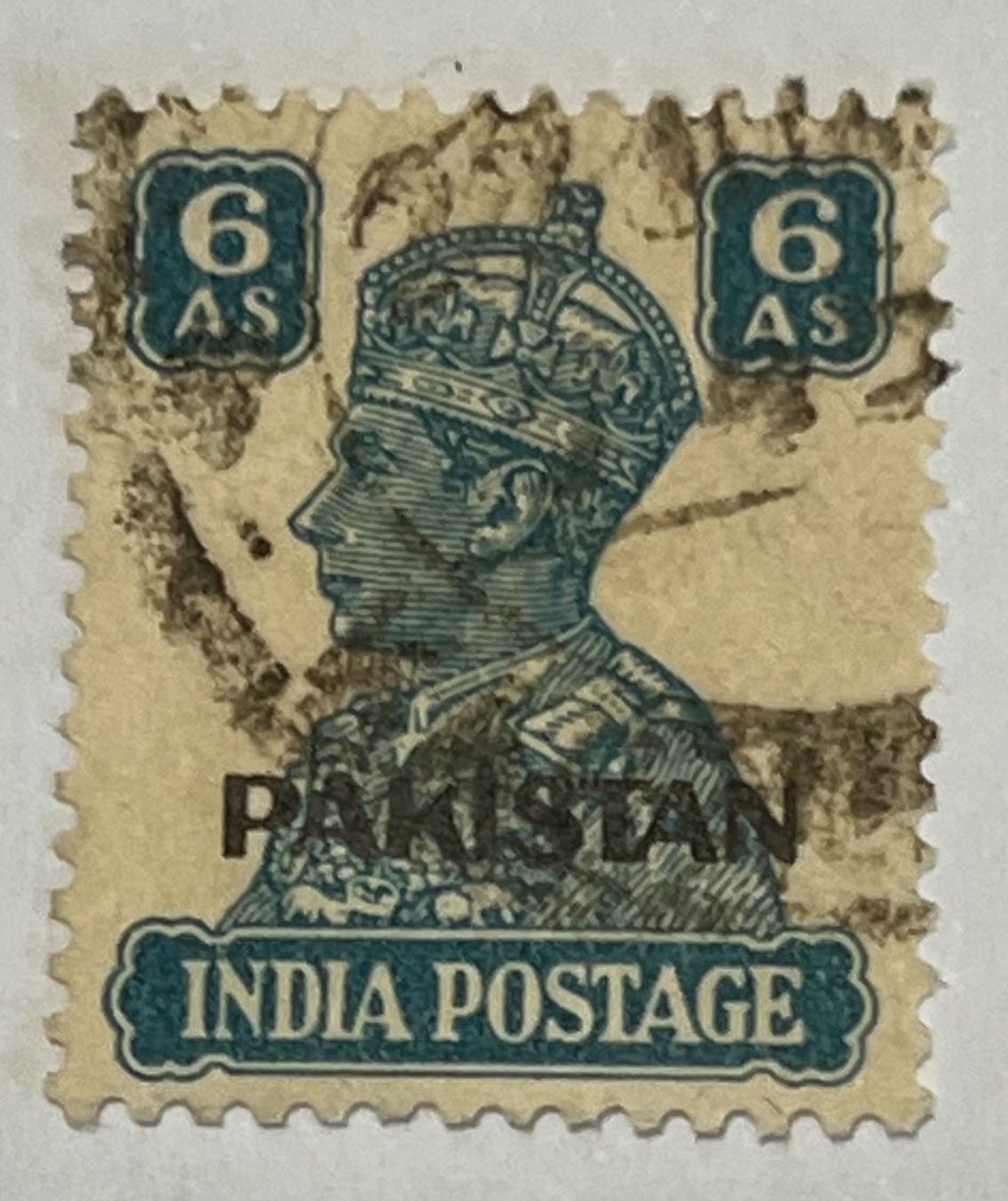 Tutti i francobolli: 6AS -  King George VI - Pakistan – Usato da Dietikon venduto da Numis8953