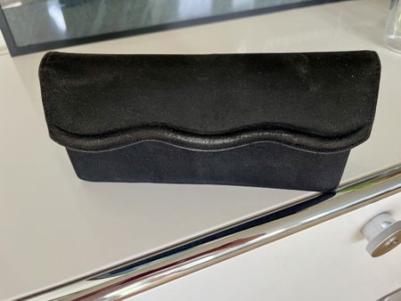 Elegante Clutch / Abendtasche, Wildleder
