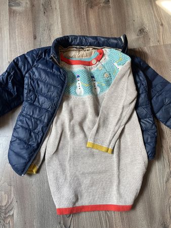 Primaloftjacke und Wollpullover