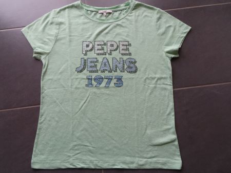 PEPE JEANS schönes T-Shirt Gr.M mit Strass +++top+++