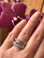 Bague originale de zircons ✨