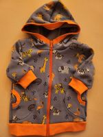 Kaputzenjacke Gr. 62 für Jungs blau/orange, neu, Alpenflece