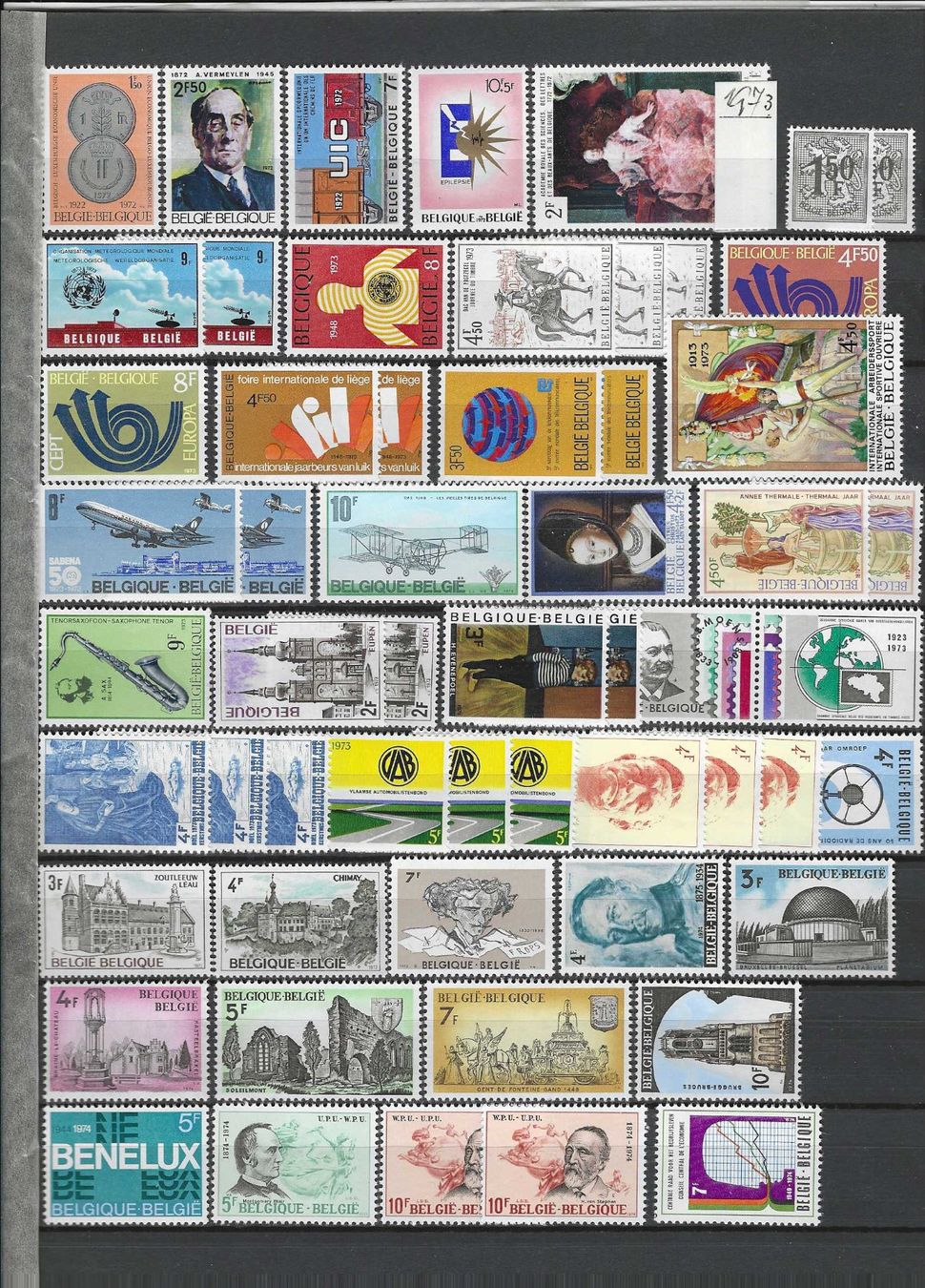 Tutti i francobolli: BELGIEN AB 1950-1973 ** – Nuovo (secondo la descrizione) da Dintikon venduto da bonita099 2