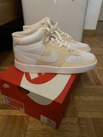 Chaussures Nike Court Vision Mid beige blanc taille 40