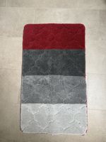 Badezimmerteppich mehrfarbig 57x97 cm