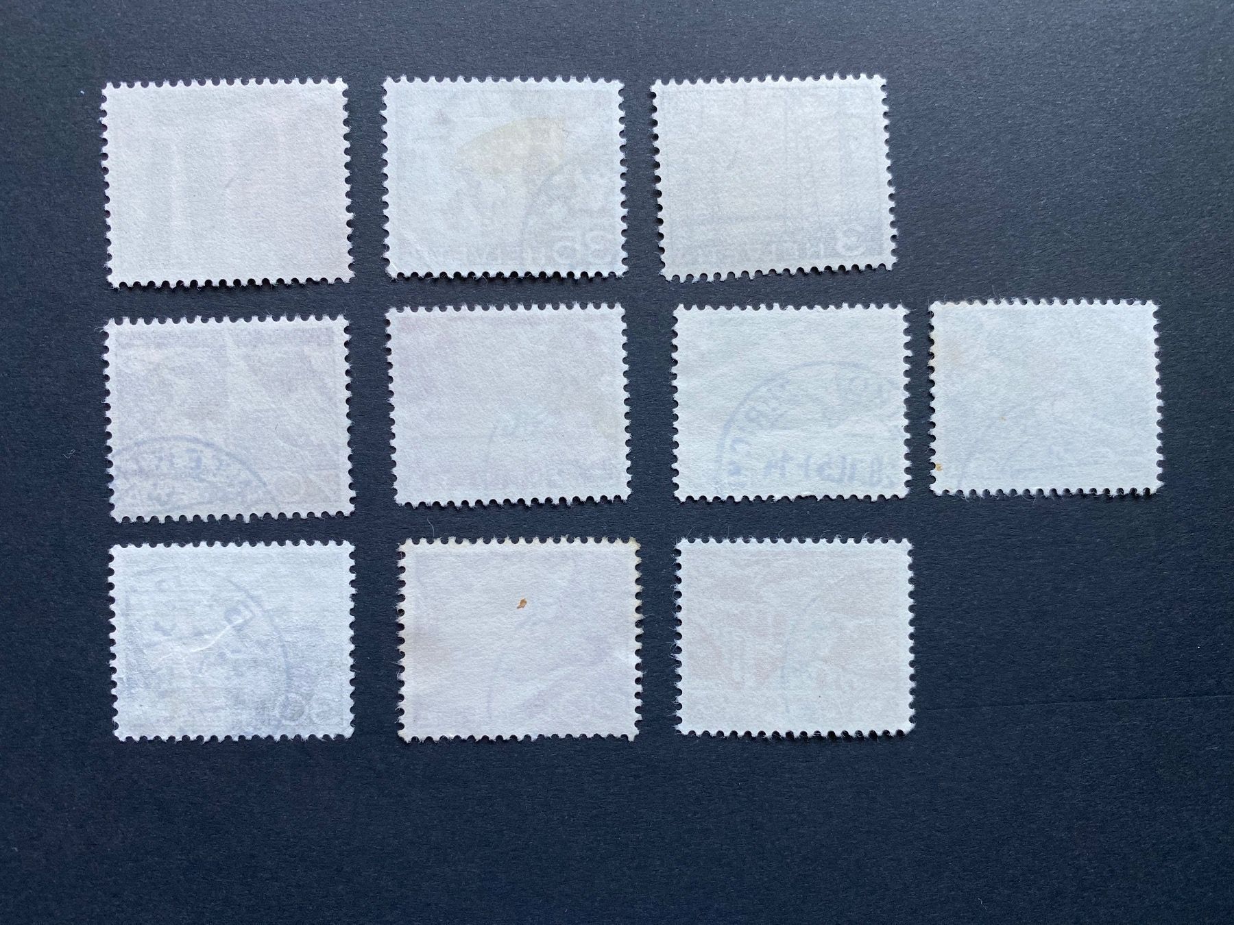 Alle Briefmarken: Lot Technik und Landschaft 1949 – Gebraucht aus Aarau von hilde47 1