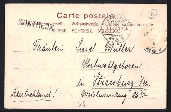 Cartoline postali: Territet, Le Grand Hotel a Territet, Ter – Usato da Berlin venduto da bartko-reher 1