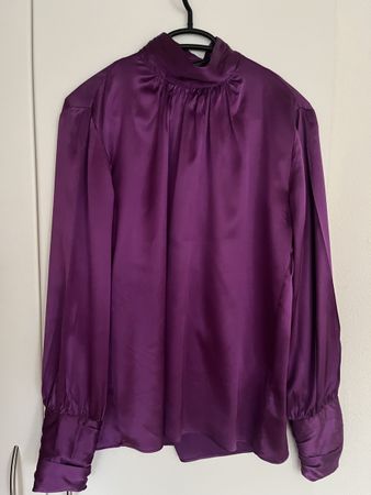 Coast Seidenbluse Lila Gr. 42 - Top Zustand