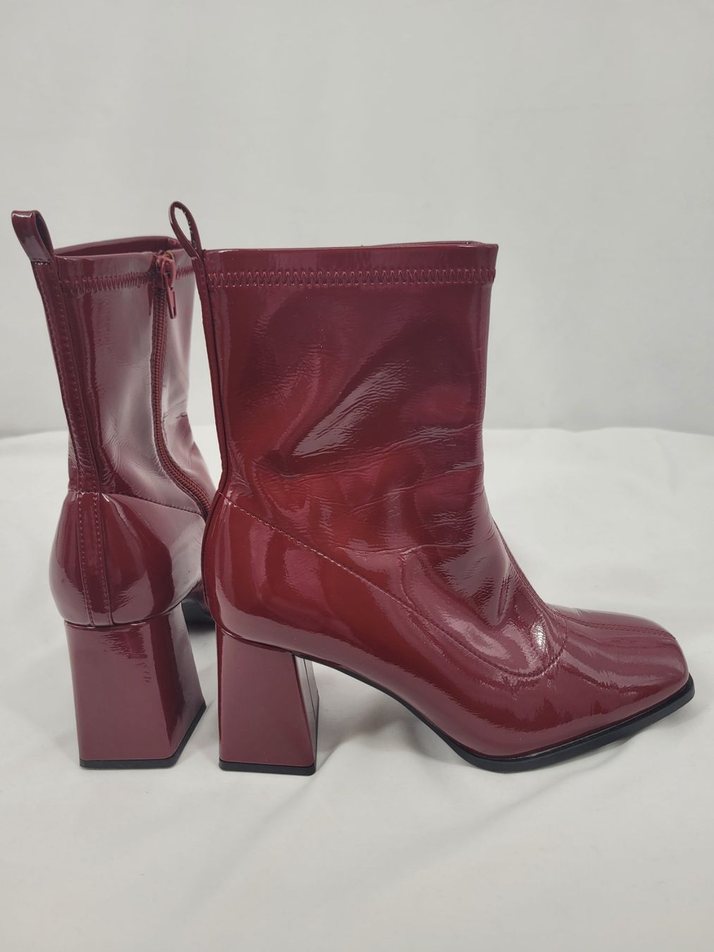Zalando Chaussures femmes: Bottines talon bordeaux – D'occasion à Lausanne par PlusValue_Lausanne 4