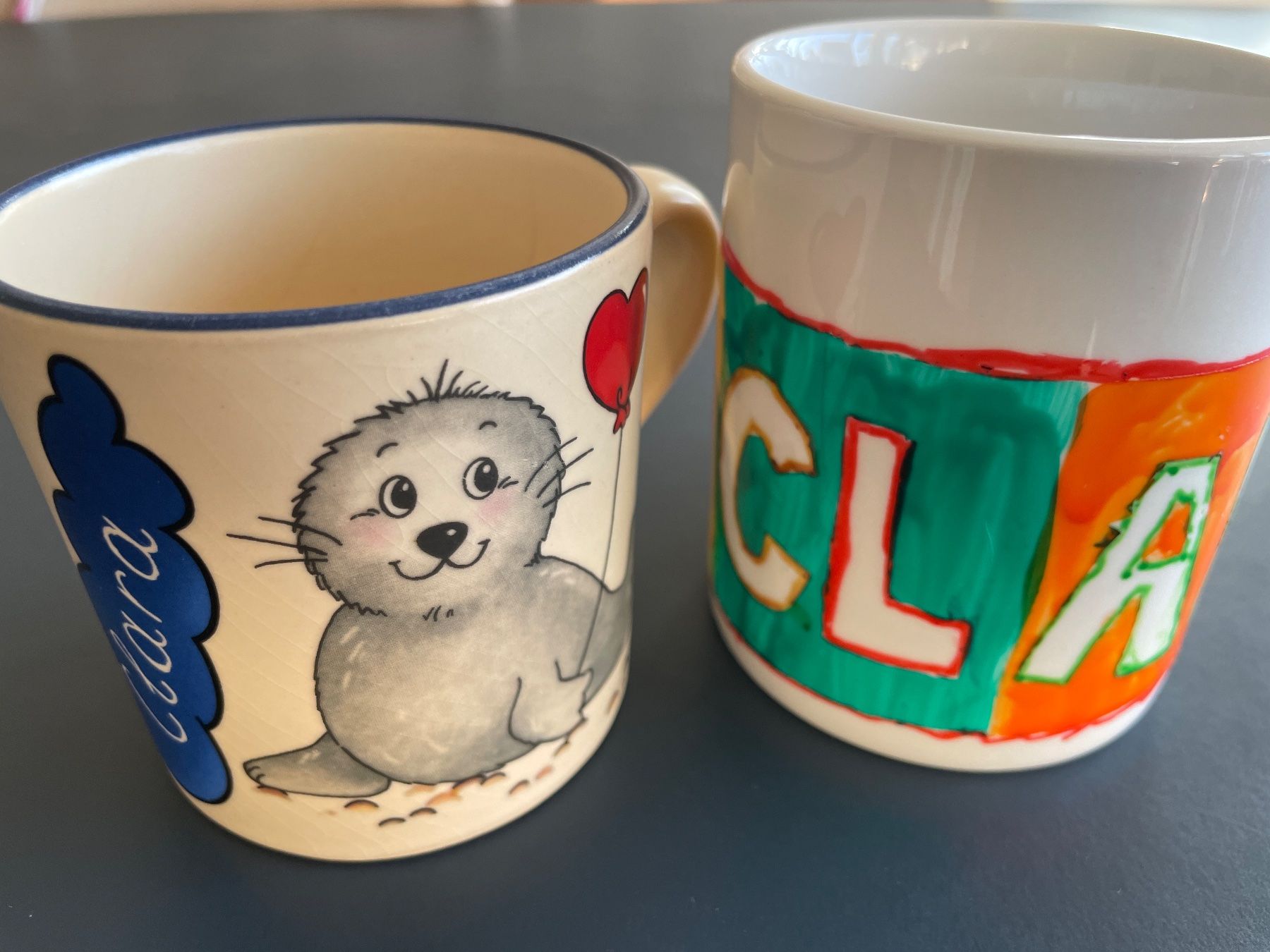 Tazze: 2 Tassen "Clara" Seehund / Robbe – Usato da Winterthur venduto da calbecht