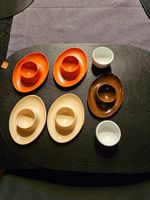 Eierbecher-Set, 5-teilig, Vintage-Look, Top Zustand