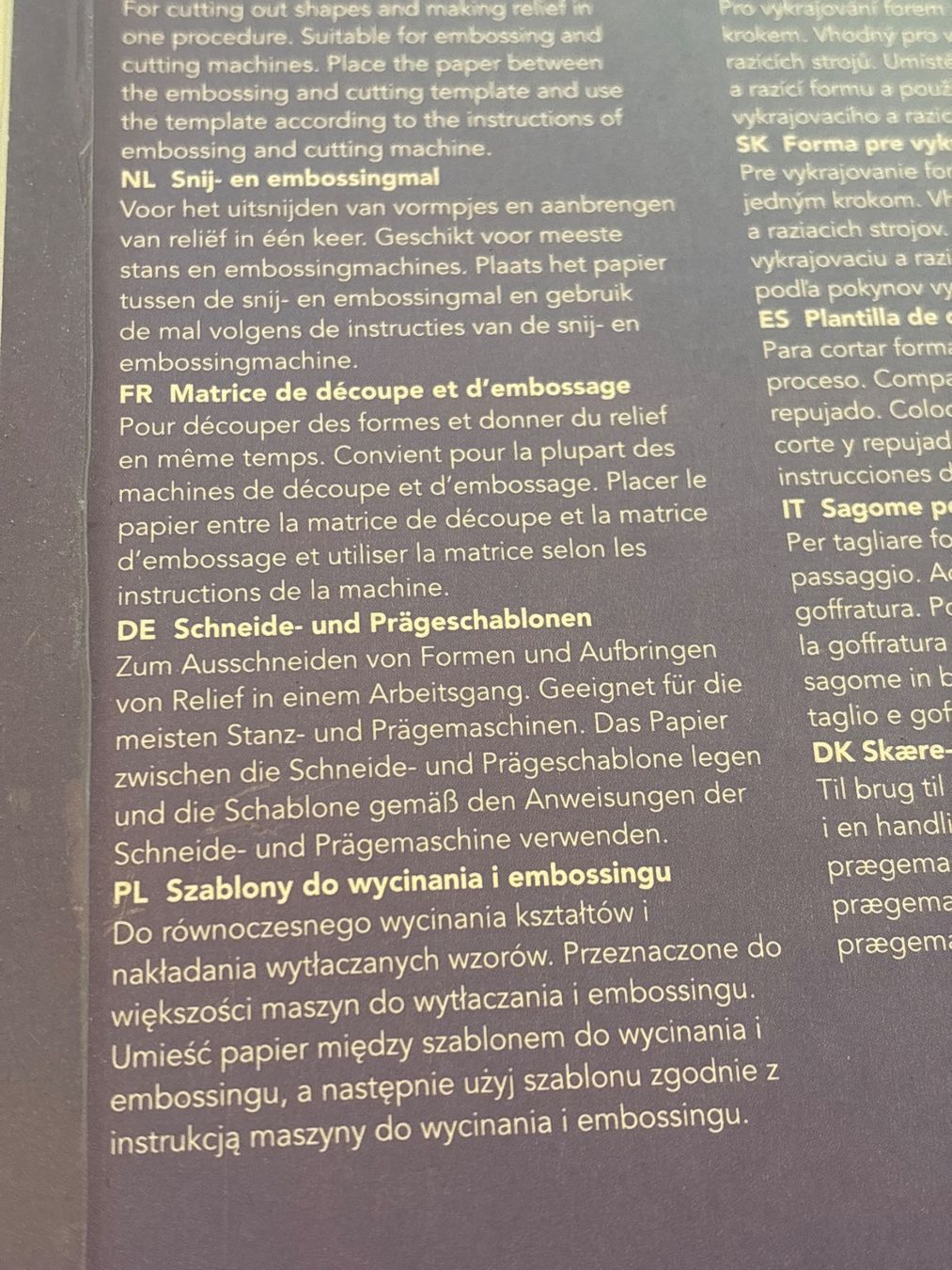 Sciablone: Stanz- & Prägeschablone OVP – Nuovo e nell'imballaggio originale da Amriswil venduto da SCHLOSSGEISTLI 2
