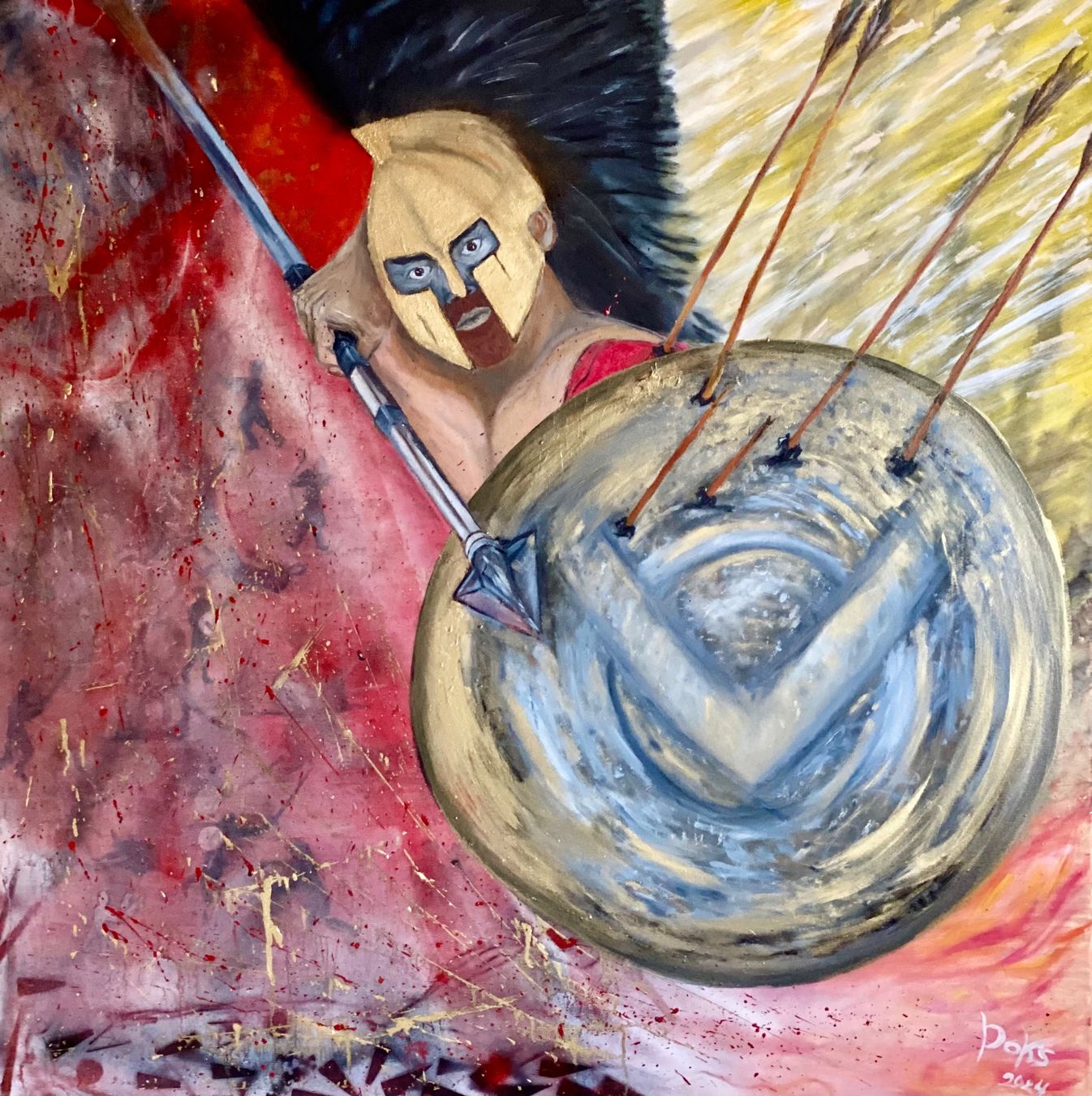 Dipinti: Oil Bild Sparta/Kunst Doks – Nuovo e nell'imballaggio originale da Beromünster venduto da dok_b8mf 4