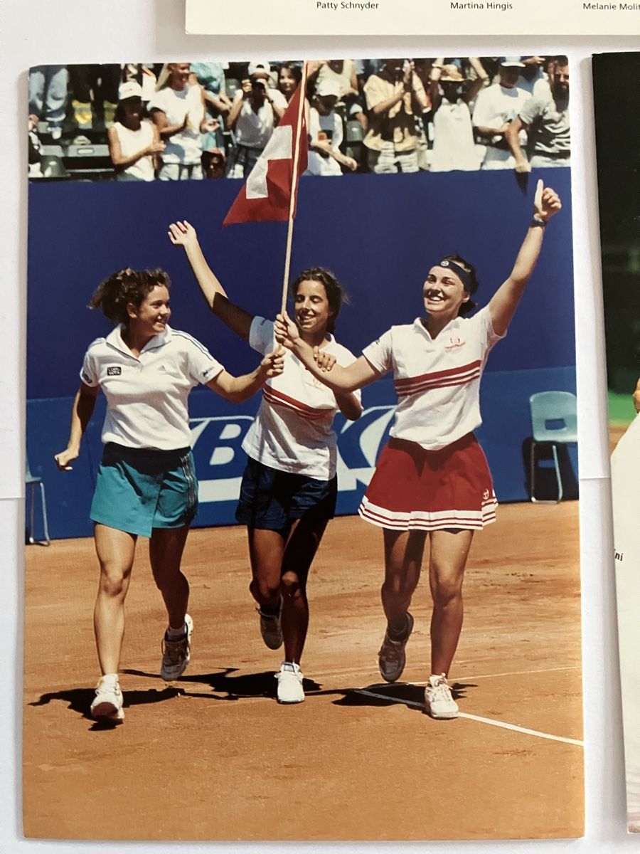 Cartoline postali: Schweizer Tennisstars im Fed Cup Final 1998 – Usato da Bauma venduto da Baumer71 2