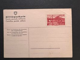 Militär-Postkarte mit Briefmarke ungestempelt   (P715)