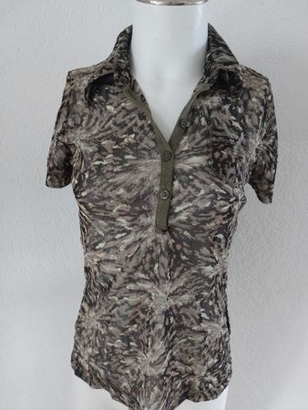 Mexx Kurzarmshirt Damen Tarnmuster Gr. S