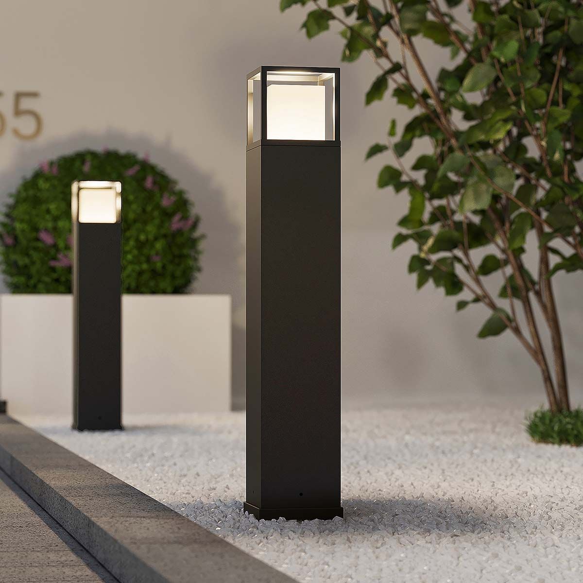 Lampade: LED Außen Stehleuchte, Anthrazit, IP54 – Nuovo (secondo la descrizione) da Kreuzlingen venduto da Smart-Light 1