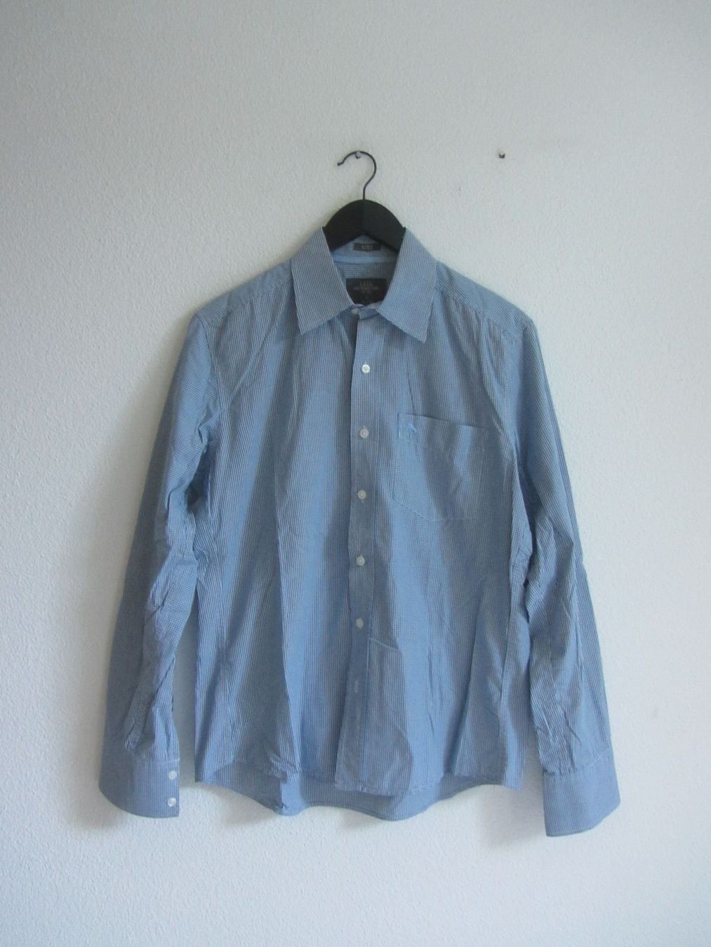 H&M Camicie: Langarm Hemd blau-weiss kariert - M – Usato da Zürich venduto da Diazaio