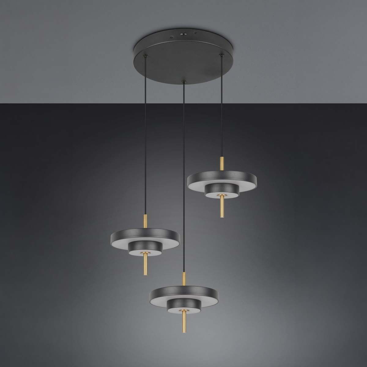 Lampadari & plafoniere: LED Pendelleuchte, Schwarz, CCT, 45 cm Ø – Nuovo (secondo la descrizione) da Kreuzlingen venduto da Smart-Light 3