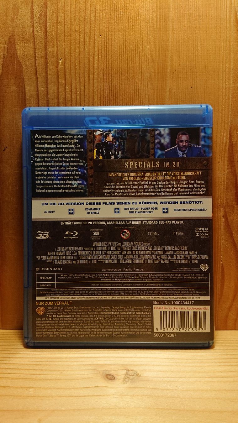 Tutti i DVDs: PACIFIC RIM in 3D und 2D Blu-Ray – Usato da Wilderswil venduto da Exebub 1