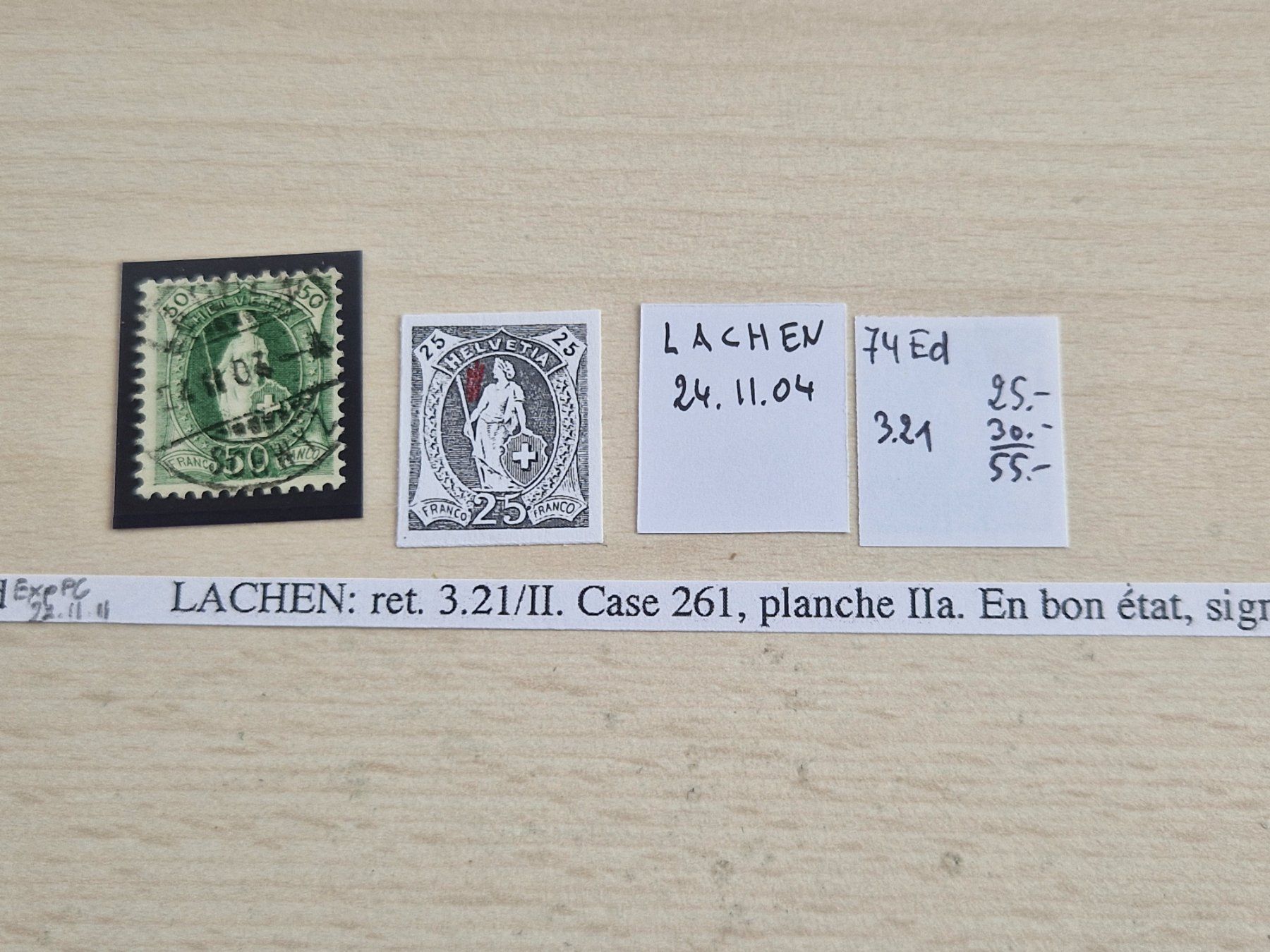 Tutti i francobolli: Stehende 74Ed.3.21/II, signiert,  ab 1.- – Usato da Burgdorf venduto da Glossy01