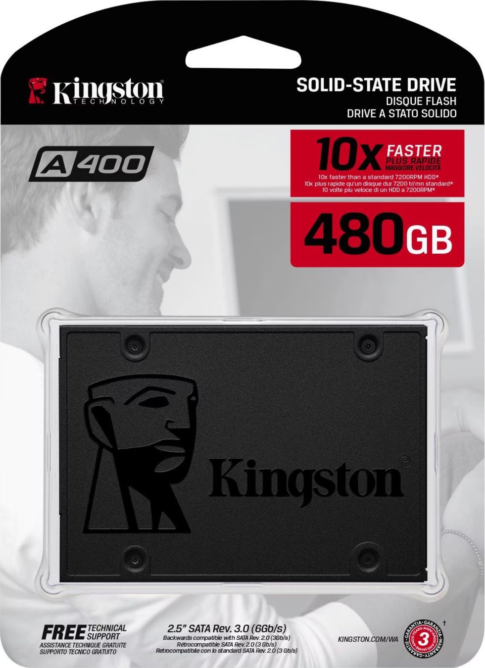 Kingston Dischi rigidi: 2x Kingston SSD A400 2.5" SATA 480 GB – Nuovo e nell'imballaggio originale da Wettingen venduto da Schabernack_sam 1