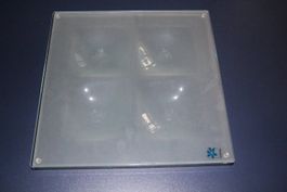 Glasschale 2-teilig ca. 30x30 cm