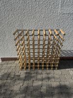Weinregal Holz Metall natur 80 cm guter Zustand