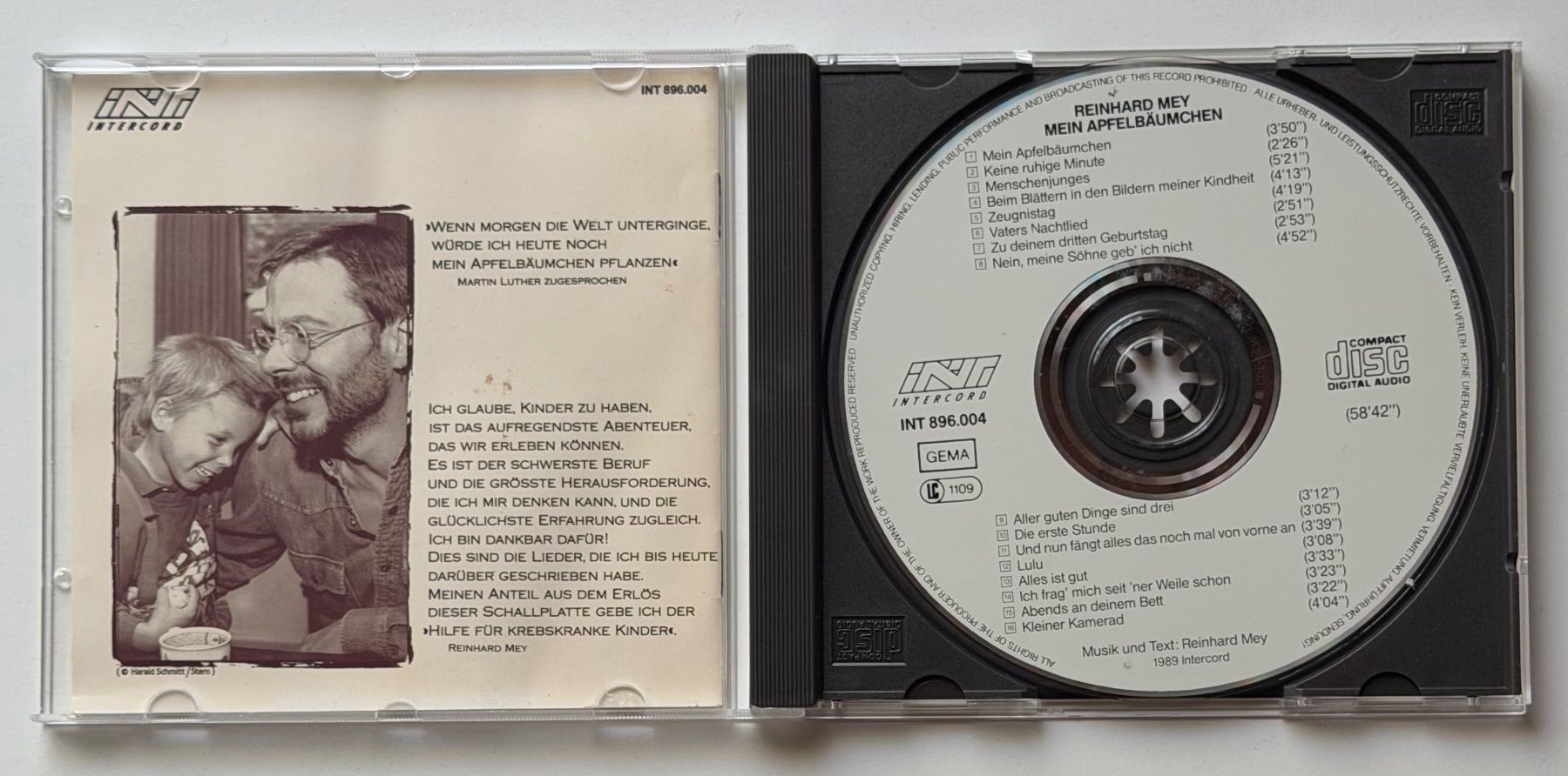 CD: Reinhard Mey / Mein Apfelbäumchen – Usato da Näfels venduto da rottabi 2