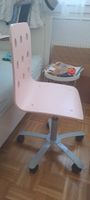 Chaise de bureau rose roulettes hauteur réglable