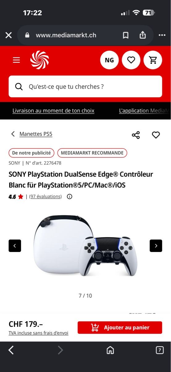 Sony Manettes: SONY PlayStation DualSense Edge  – Neuf (Voir description) à Onex par Nicola1220 2