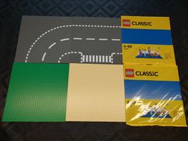 6 Lego Bauplatten /  Strassenplatten