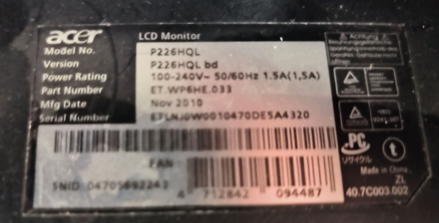 Monitore: *** 2 Bildschirme mit Tischhalterung *** – Gebraucht aus Othmarsingen von Othm13 3
