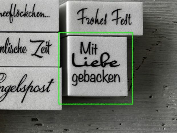 Timbri: LaBlanche Stempel Spruch 'Mit Liebe gebacken' 1-teilig – Usato da Glattfelden venduto da Qwerasdf