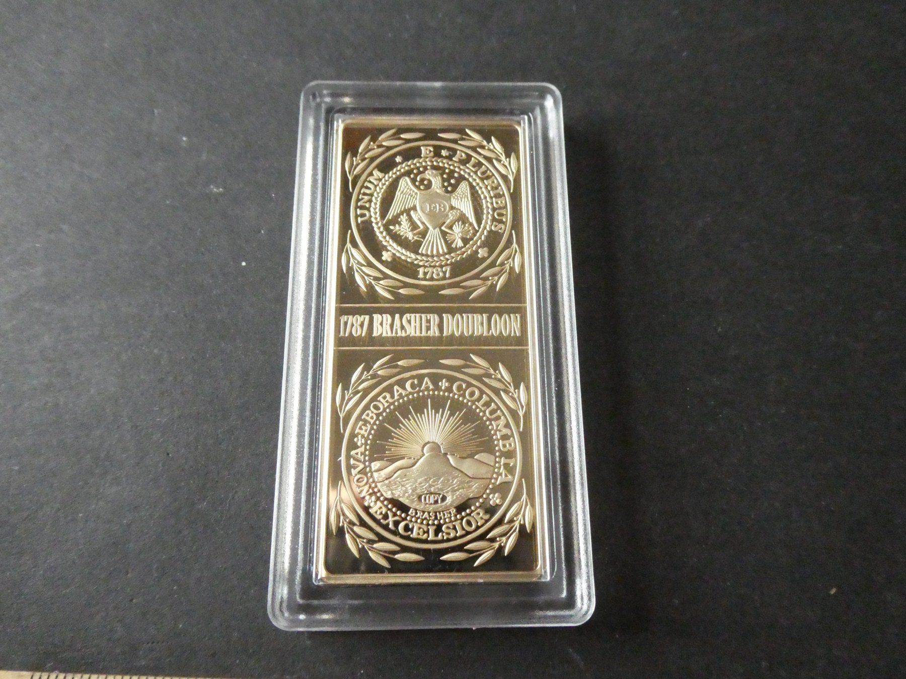 Metalli preziosi: vergoldeter Barren PP - Columbia 1787 Brasher Doubloon – Nuovo (secondo la descrizione) da Hinterforst venduto da Rohusri
