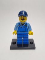 LEGO City cty0765 Beach Janitor - Blue Overalls and Dark Blu