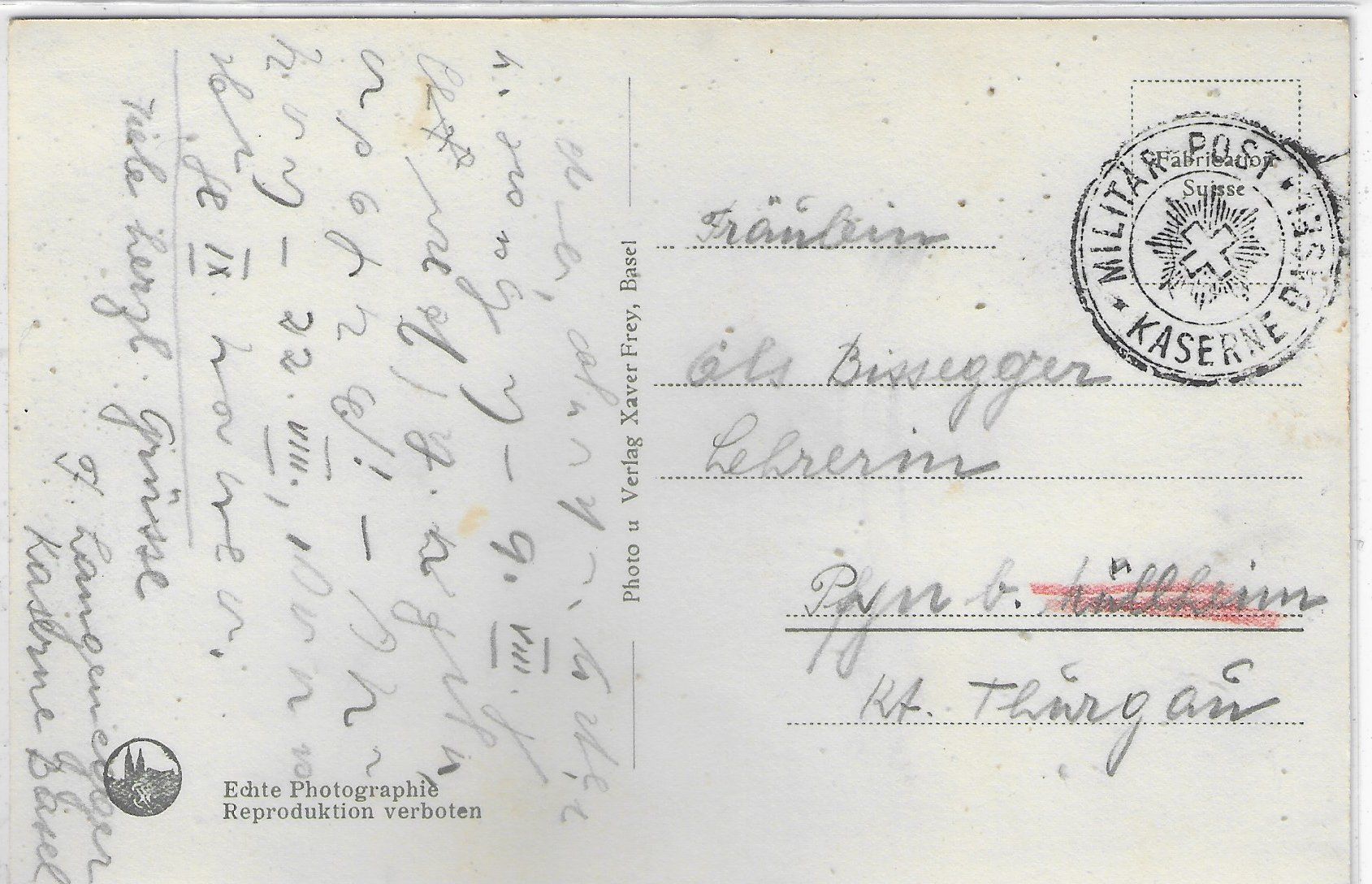 Cartoline postali: Basel - Kaserne – Usato da Ettingen venduto da Kartenplanet 1