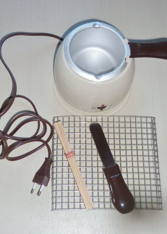 BSTKEY Keramik Butterwärmer Set – Fonduetopf Mit 2 Dipgabeln, Für Käse, Schokolade, Karamell