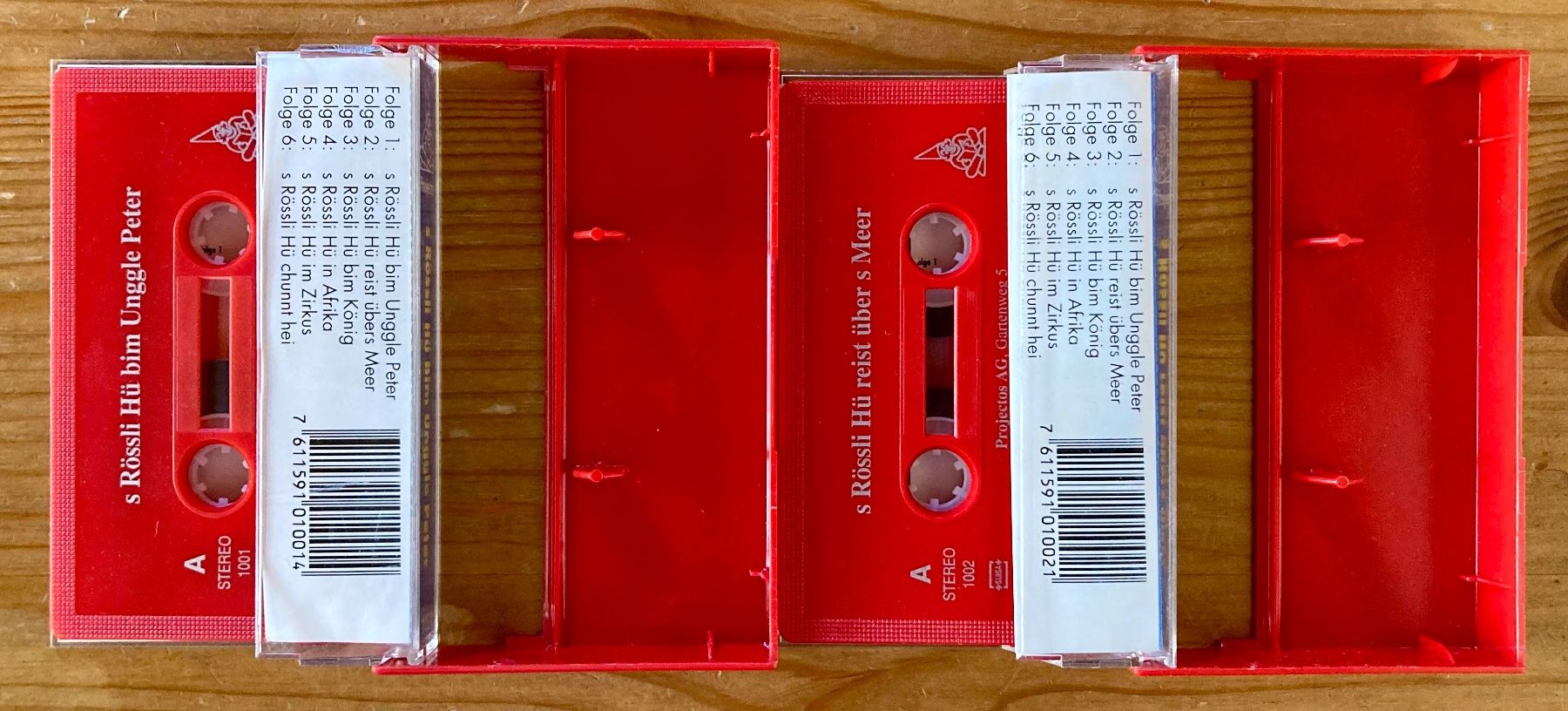 Kompaktkassetten: 2x Rössli Hü (Dialekt, Projectos, 1978) – Gebraucht aus Zürich von Djmotionch 1