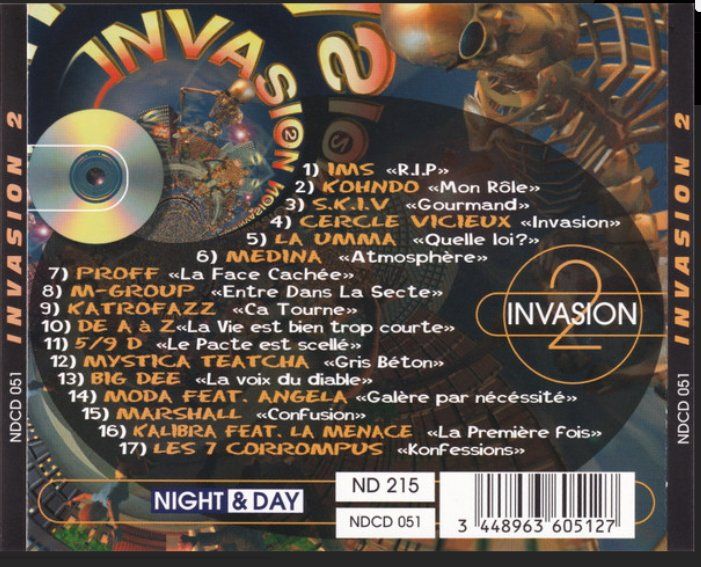 CD Invasion 2 - Variété Rap - CD Original (D'occasion) à St-Prex pour ...