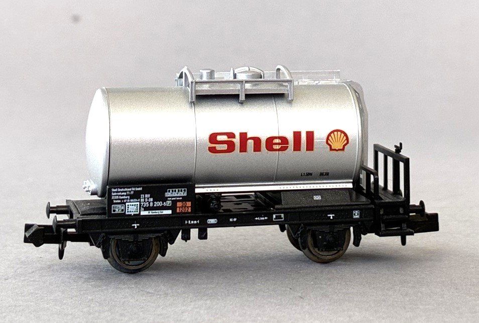 Trix Modellini di ferrovie: Minitrix 15297 SBB Tankwagen Shell Chrom – Nuovo e nell'imballaggio originale da Derendingen venduto da FischertraiNs 1