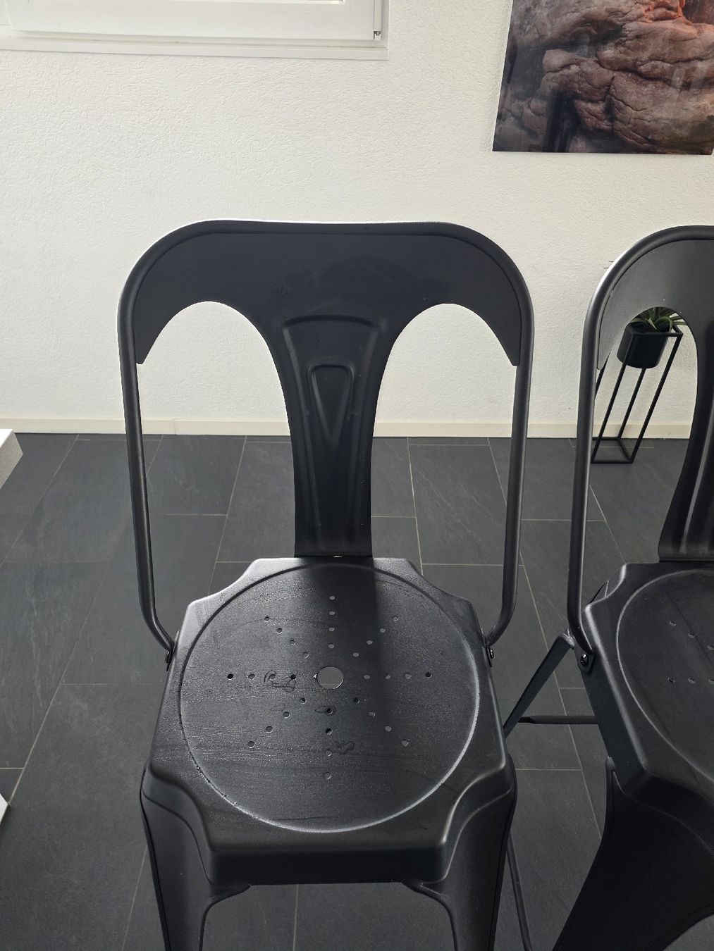 Seggioloni: Lot de 6 chaises de bar noires, parfait. – Usato da Senarclens venduto da max_6bjx 2