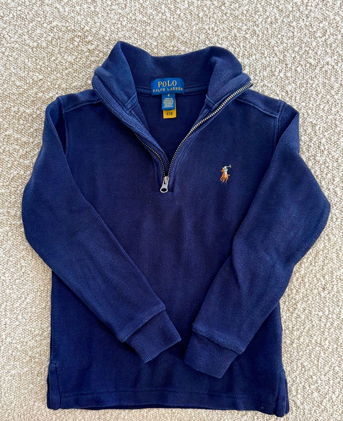 Polo Ralph Lauren Pullover & Sweatshirts: Polo Ralph Lauren Half-Zip Pullover Navy, Gr. 4 – Gebraucht aus Oberrieden von Mayitacolocha