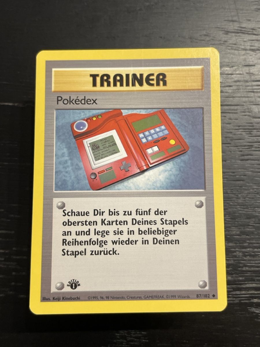 Pokémon Sammelbilder & Trading cards: Pokemon Pokedex 87/102 1. edition base trainer – Gebraucht aus Hugelshofen von Suimosa