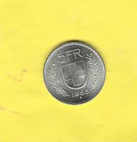 1965 Fr. 5.- u.E.Qualität: fast unzirk./keine Oxidat.spuren