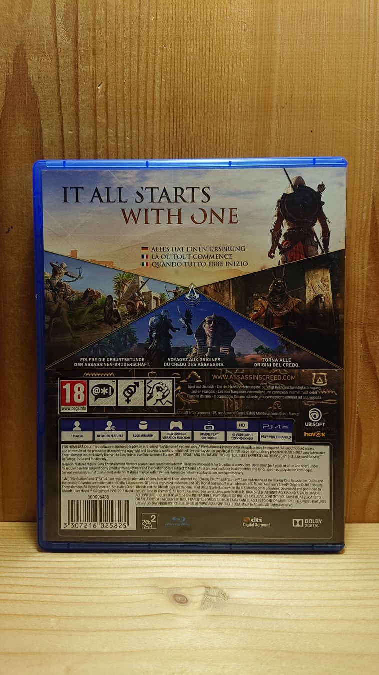 Giochi: ASSASSIN'S CREED Origins PS4 Game – Usato da Wilderswil venduto da Exebub 1