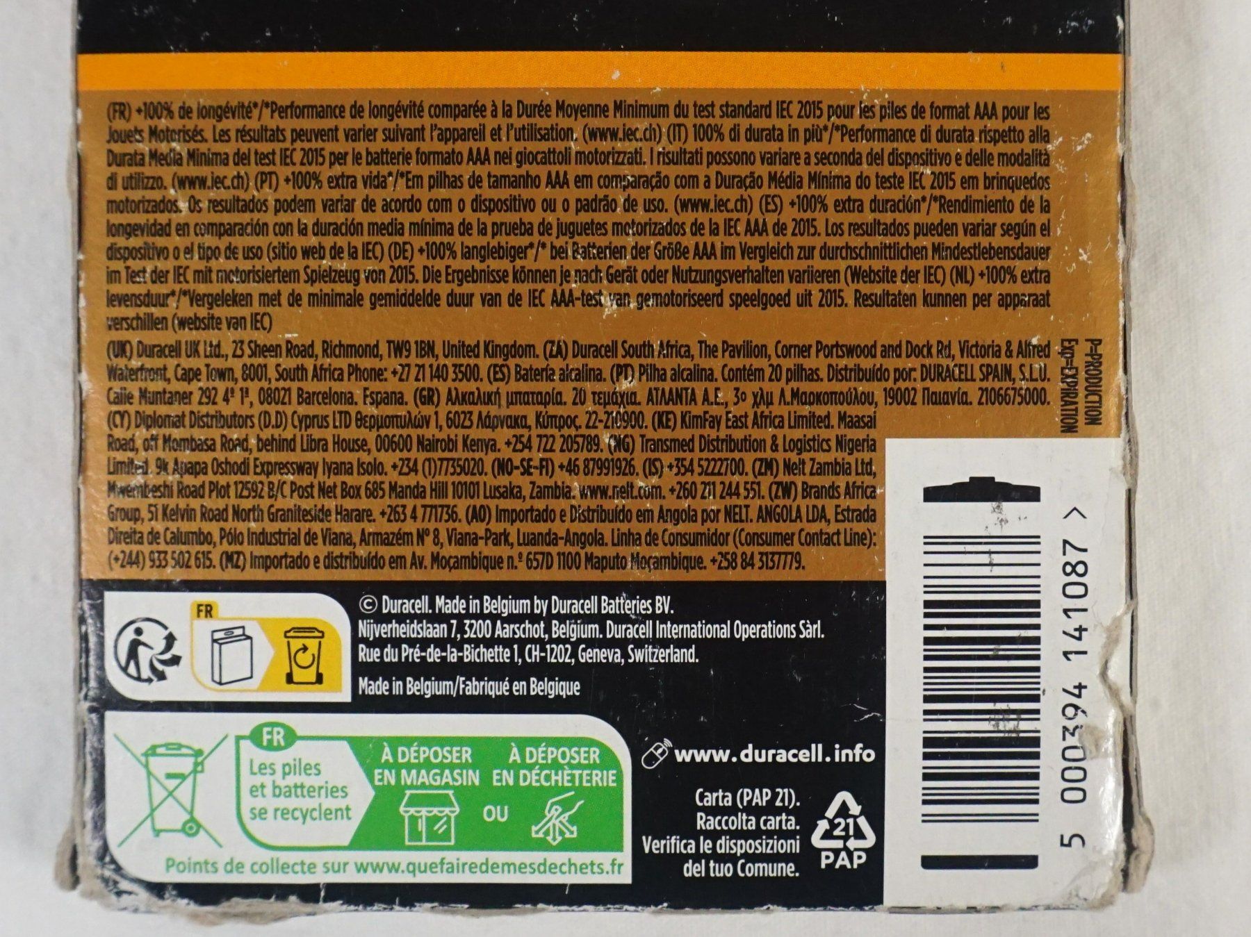 Duracell Akkus & Batterien: Duracell Plus AAA 20 Batterien – Neu (gemäss Beschreibung) aus Pratteln von Restwert_Pratteln 2