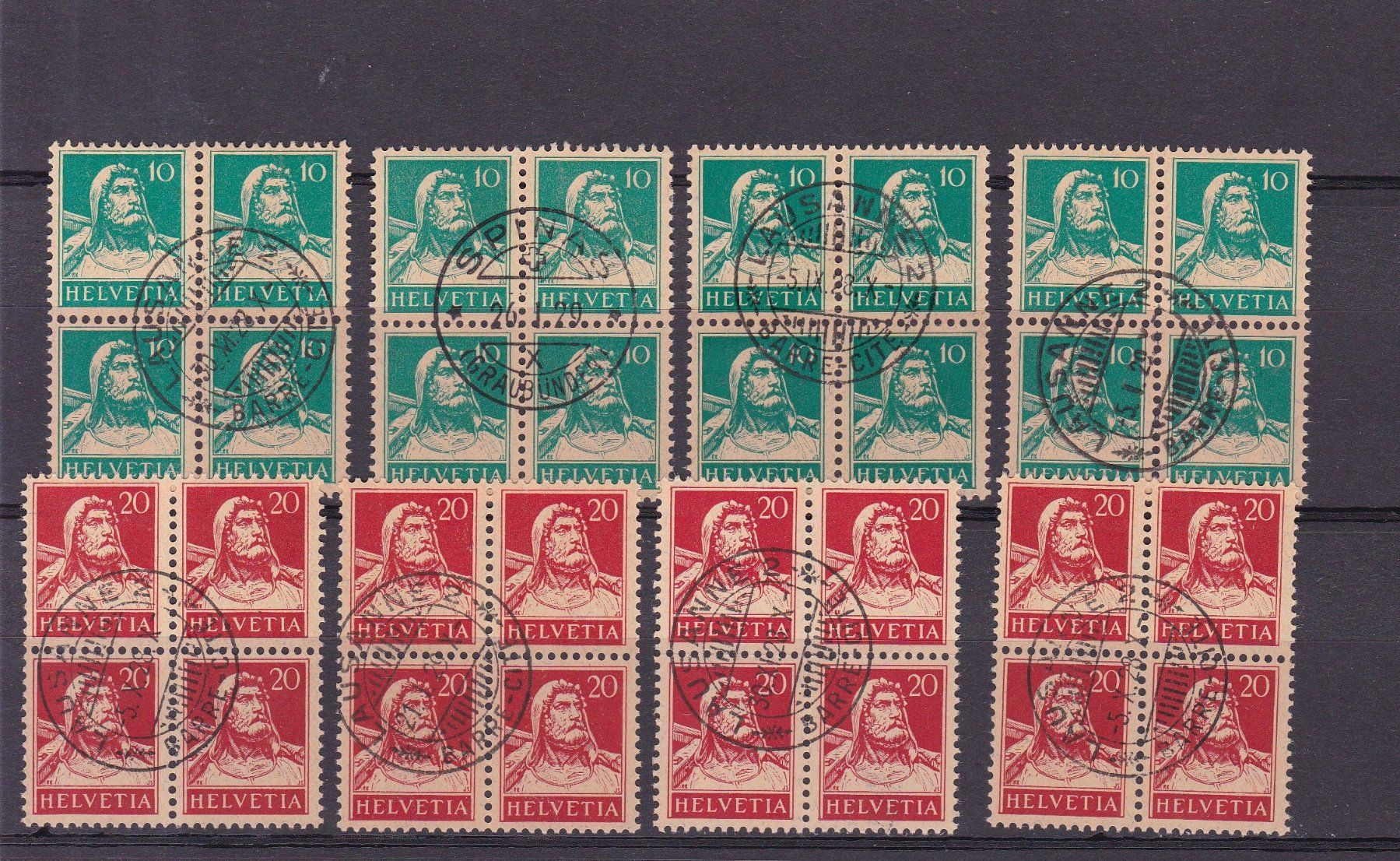 Alle Briefmarken: CH Briefmarken-Steckkarten, bunt gemischt – Gebraucht aus Münchwilen AG von Nesar 7