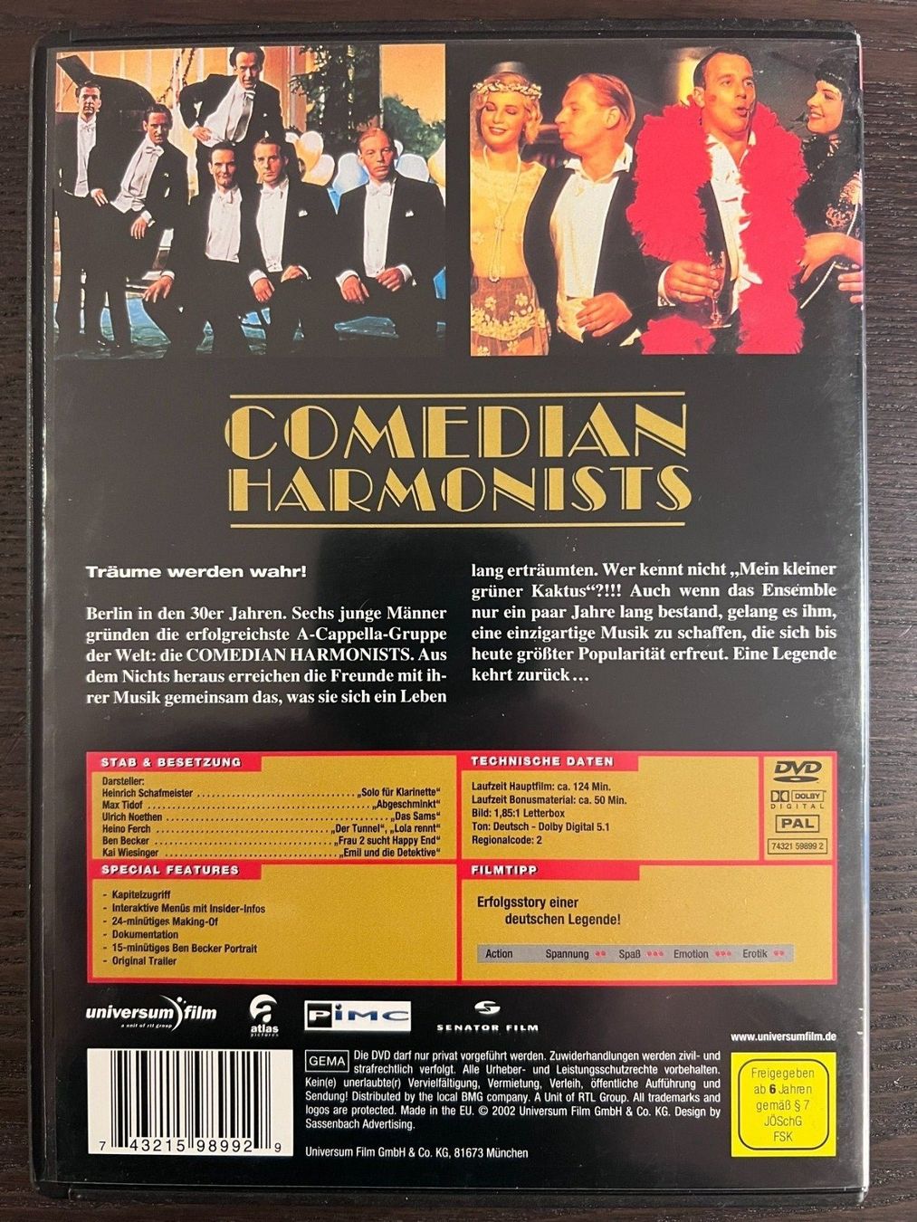 Tutti i DVDs: Comedian Harmonists – Usato da Zürich venduto da FilmFreunde 1